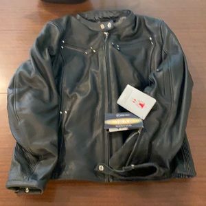 Women’s Leather Armored Motorcycle Jacket. Size2XL